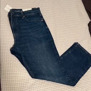 American Eagle Outfitters Dark Blue Straight Jeans